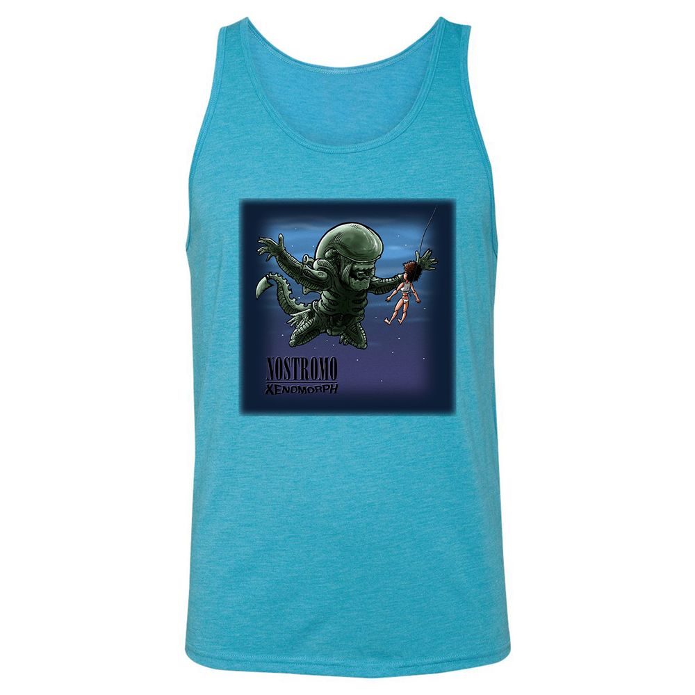 Unisex Jersey Tank - NQLQQJZM - Aqua Triblend - 3
