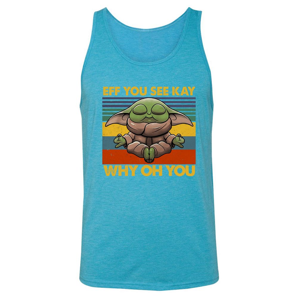 Unisex Jersey Tank - XD5TQHQE - Aqua Triblend - 3