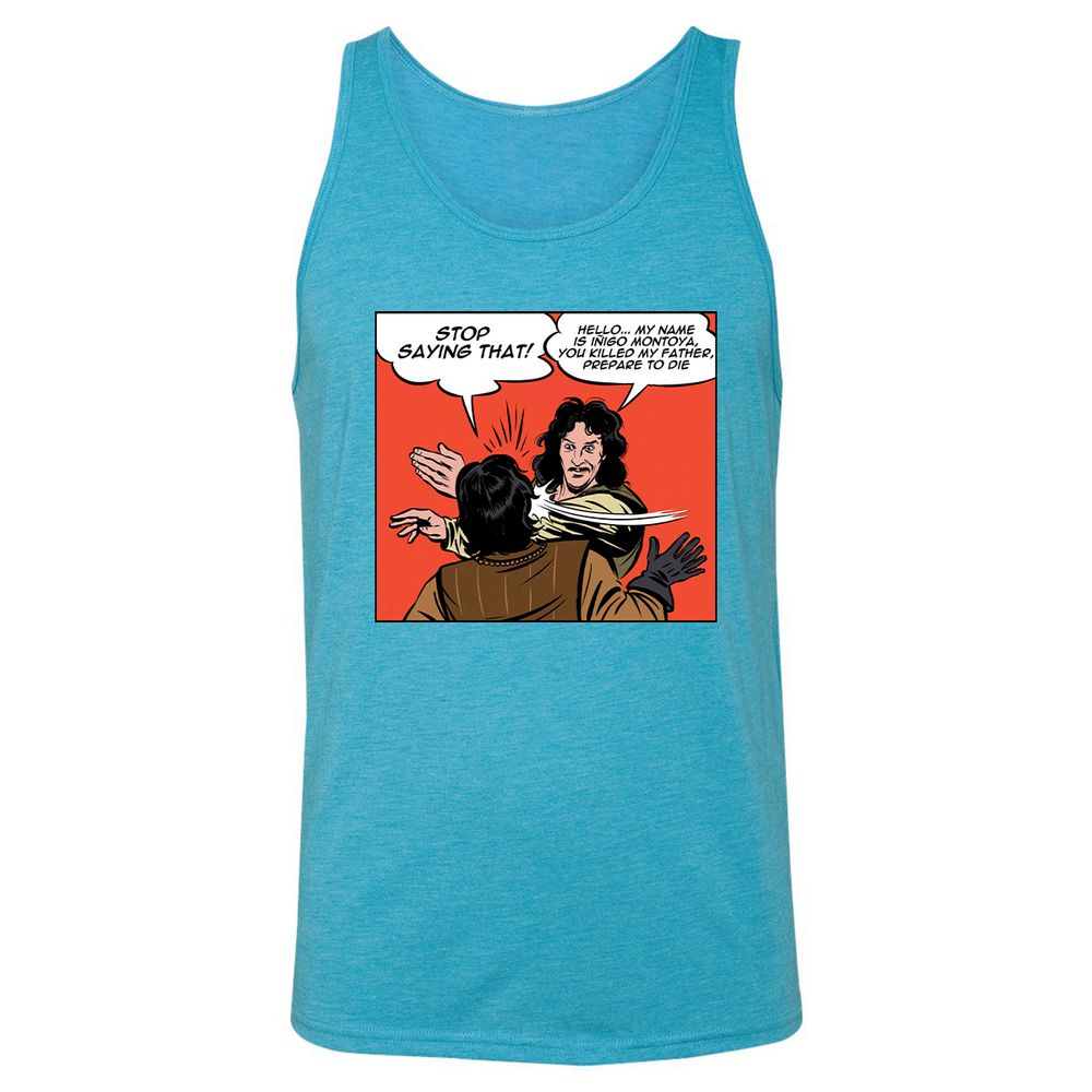 Unisex Jersey Tank - QSW7P3BR - Aqua Triblend - 3