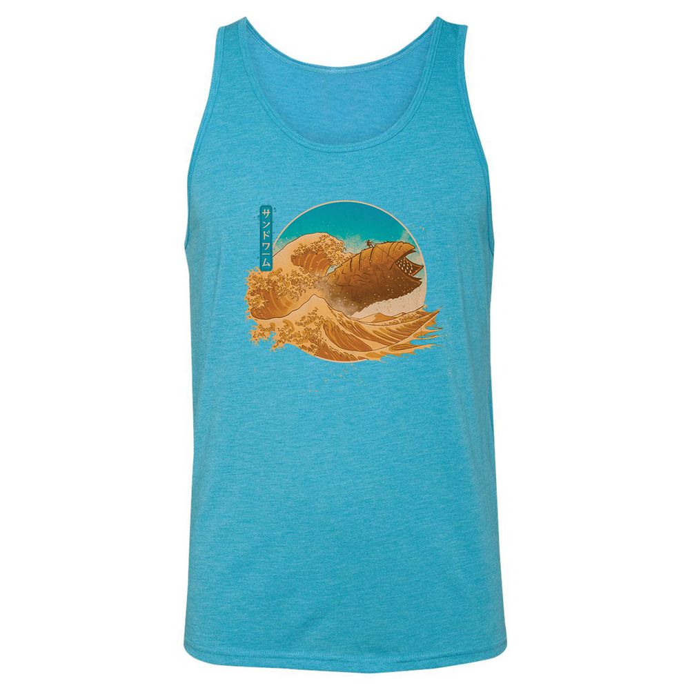 Unisex Jersey Tank - RM7VG2FB - Aqua Triblend - 3