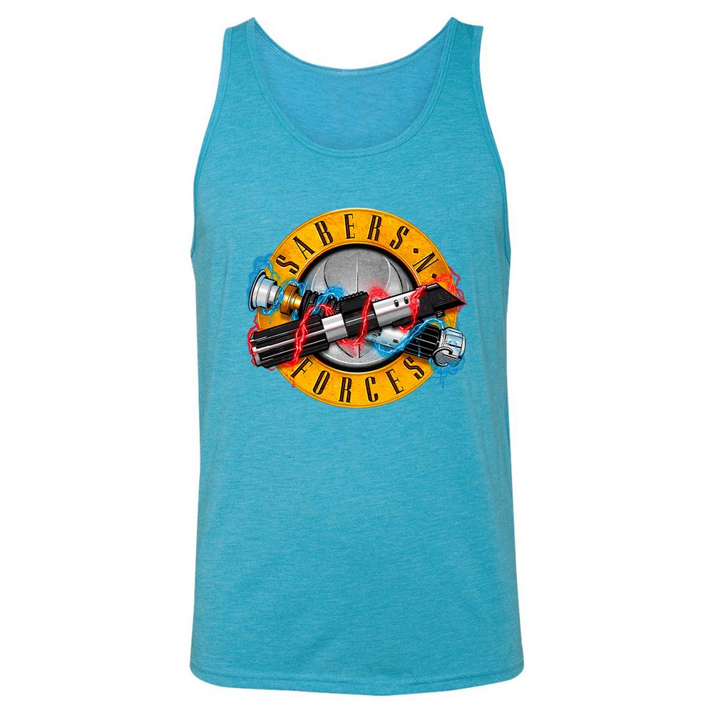 Unisex Jersey Tank - E8PQNPTK - Aqua Triblend - 3