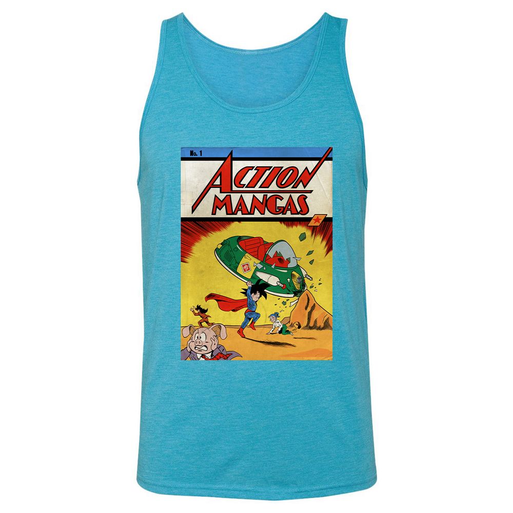 Unisex Jersey Tank - PF2T4JEC - Aqua Triblend - 3