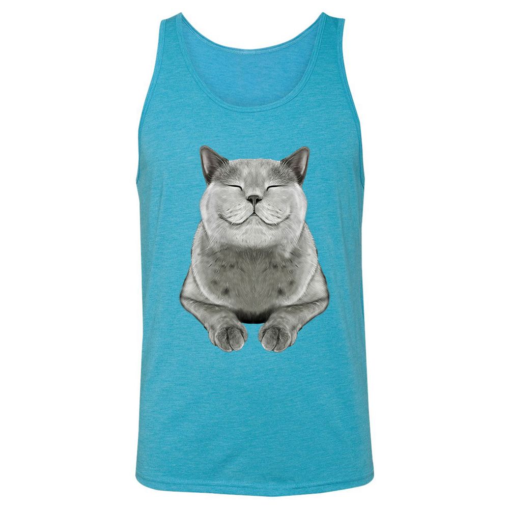 Unisex Jersey Tank - BD175DZA - Aqua Triblend - 3