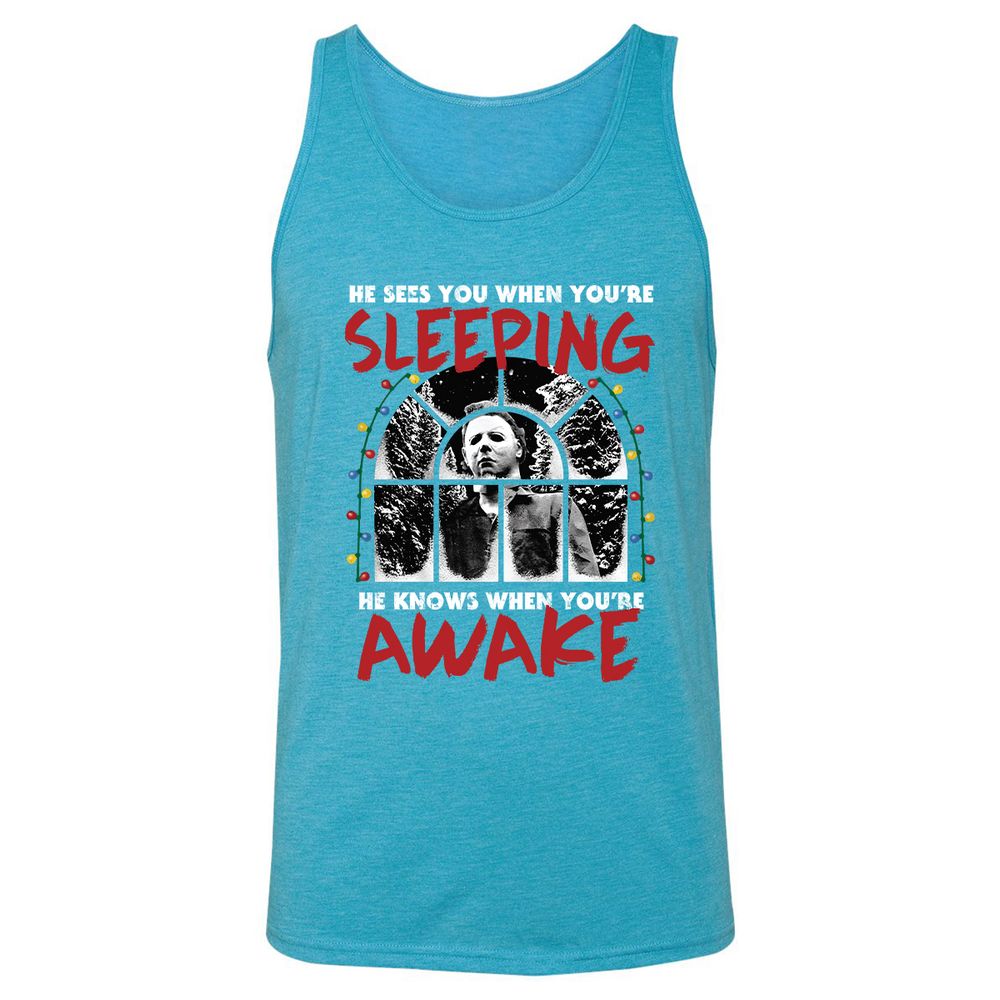 Unisex Jersey Tank - R6C6APEE - Aqua Triblend - 3