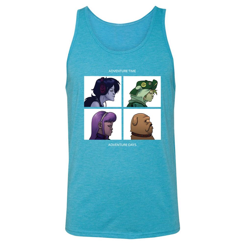 Unisex Jersey Tank - 8BSQTYVP - Aqua Triblend - 3