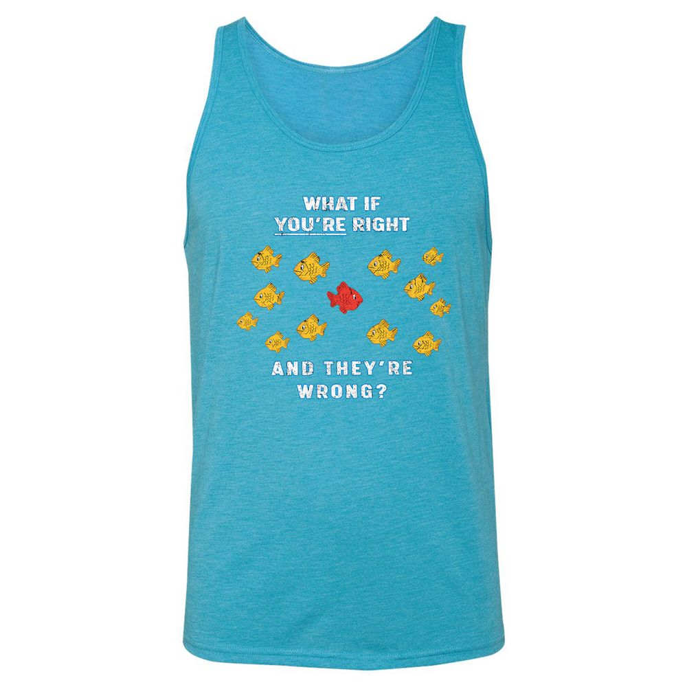 Unisex Jersey Tank - WPNR6KMC - Aqua Triblend - 3