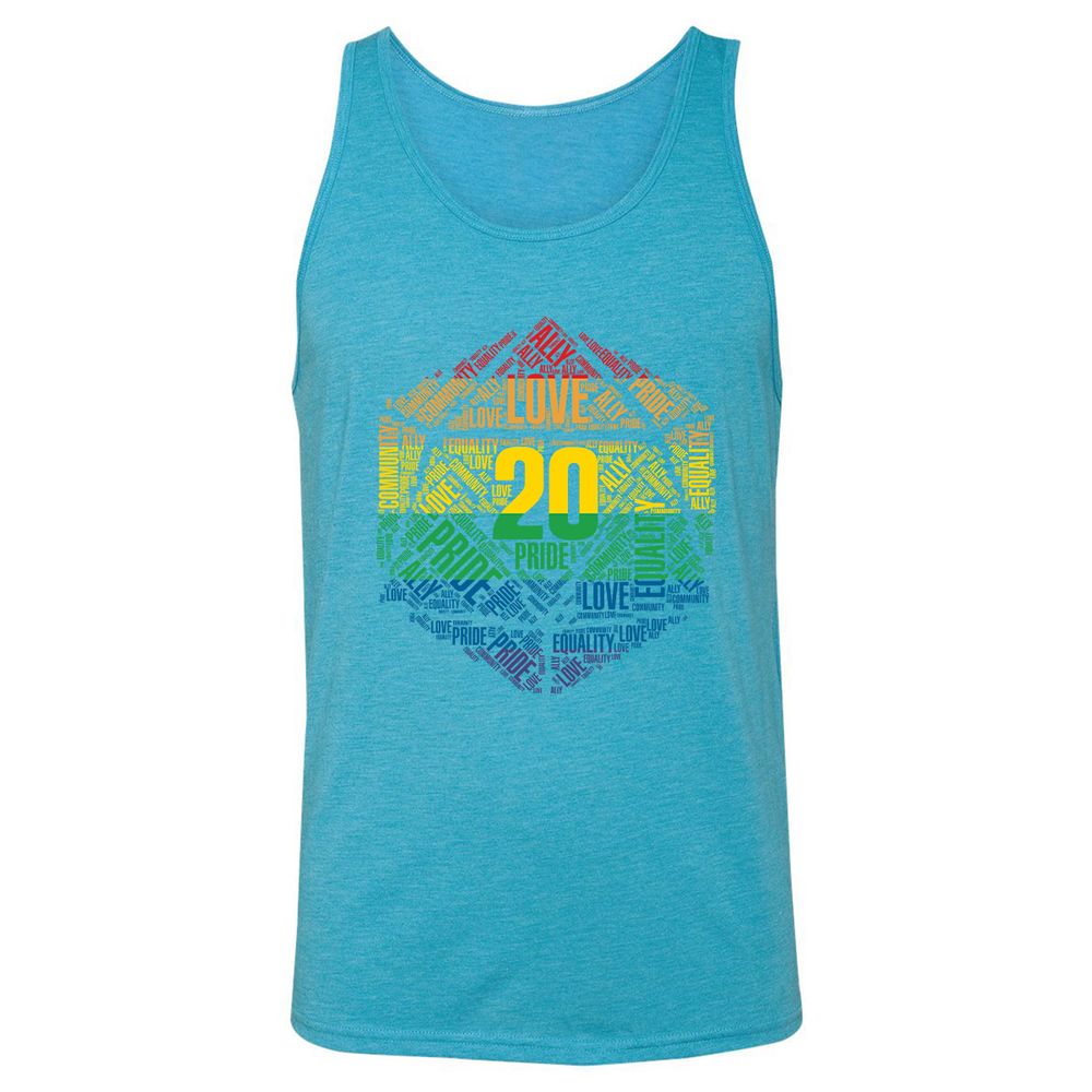 Unisex Jersey Tank - 5CAVNDHZ - Aqua Triblend - 3