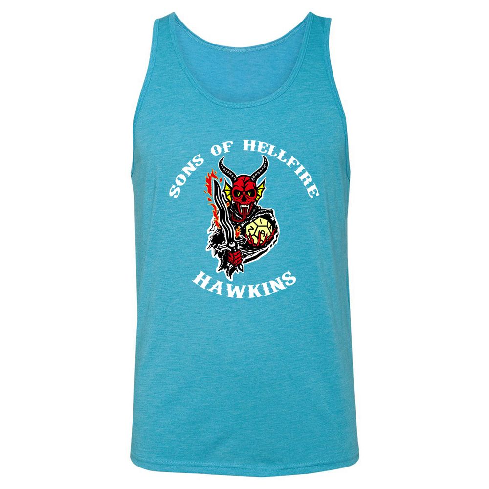 Unisex Jersey Tank - BKP87CNN - Aqua Triblend - 3