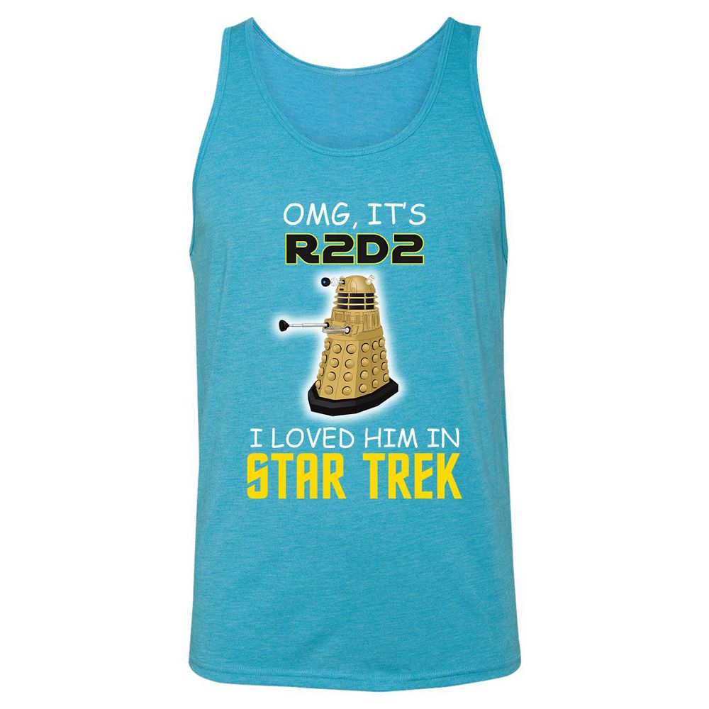 Unisex Jersey Tank - CR6DCHXA - Aqua Triblend - 3