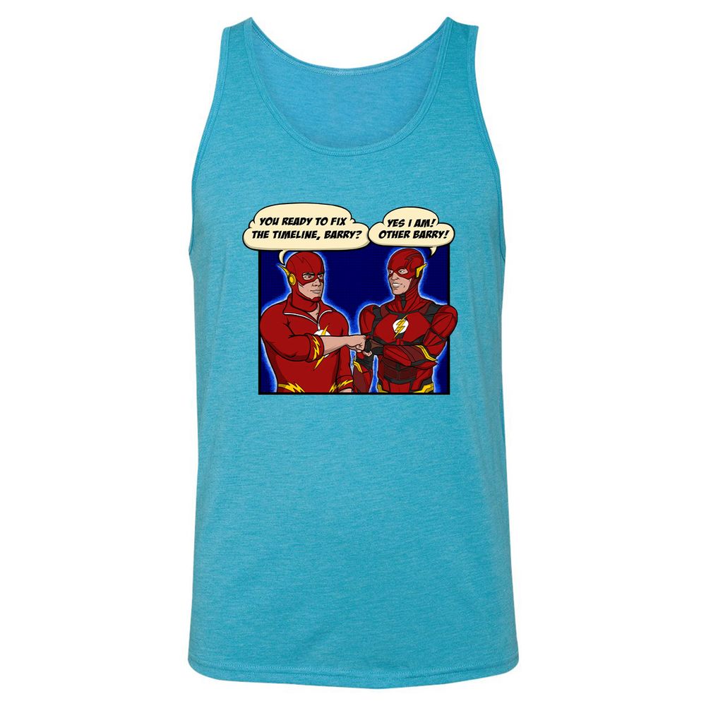 Unisex Jersey Tank - A7974TKY - Aqua Triblend - 3