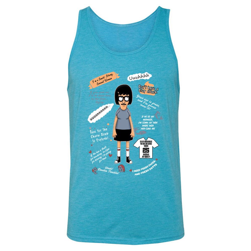 Unisex Jersey Tank - 9X2QMVES - Aqua Triblend - 3