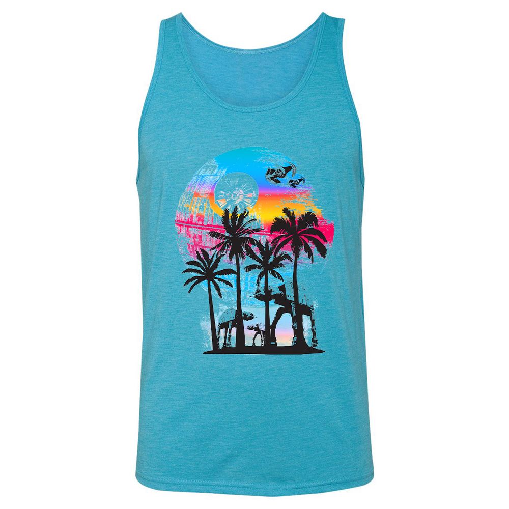 Unisex Jersey Tank - 6GSSQCZG - Aqua Triblend - 3