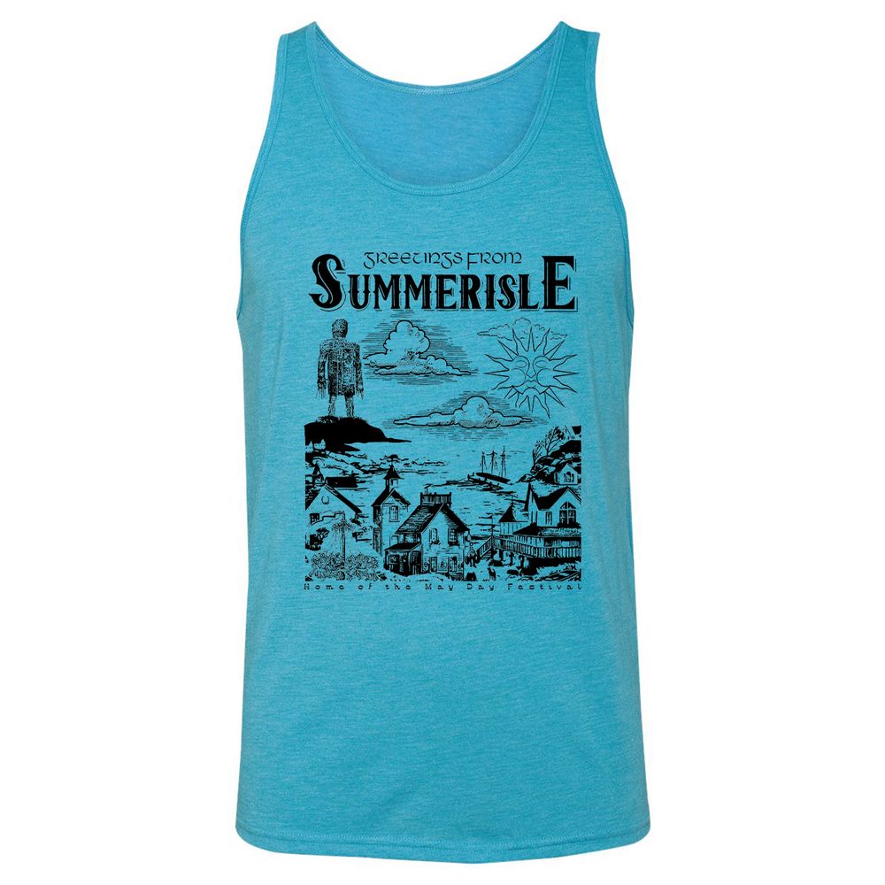 Greetings From Summerisle - Aqua Triblend - 3