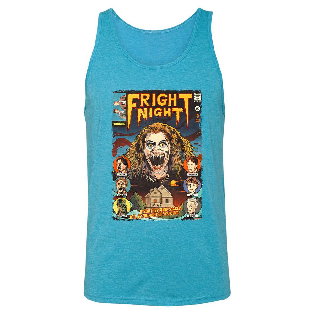 Unisex Jersey Tank - PHCYG8AF - Aqua Triblend - 3