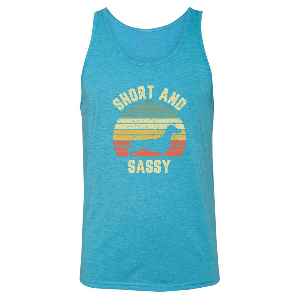 Unisex Jersey Tank - WH4MPVU8 - Aqua Triblend - 3