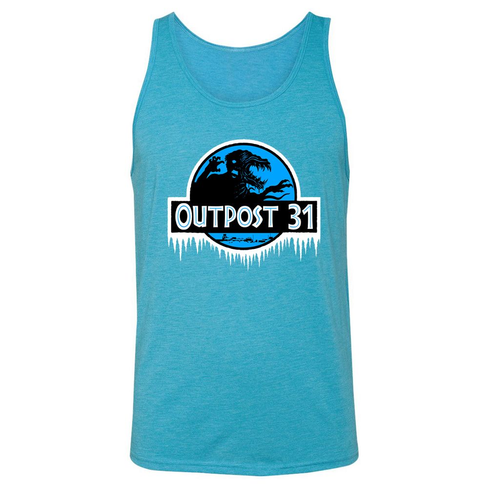 Unisex Jersey Tank - WYVCQHVQ - Aqua Triblend - 3