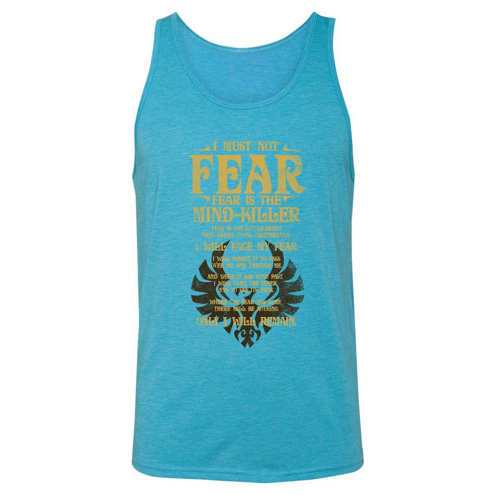 Unisex Jersey Tank - FZQJ48FQ - Aqua Triblend - 3