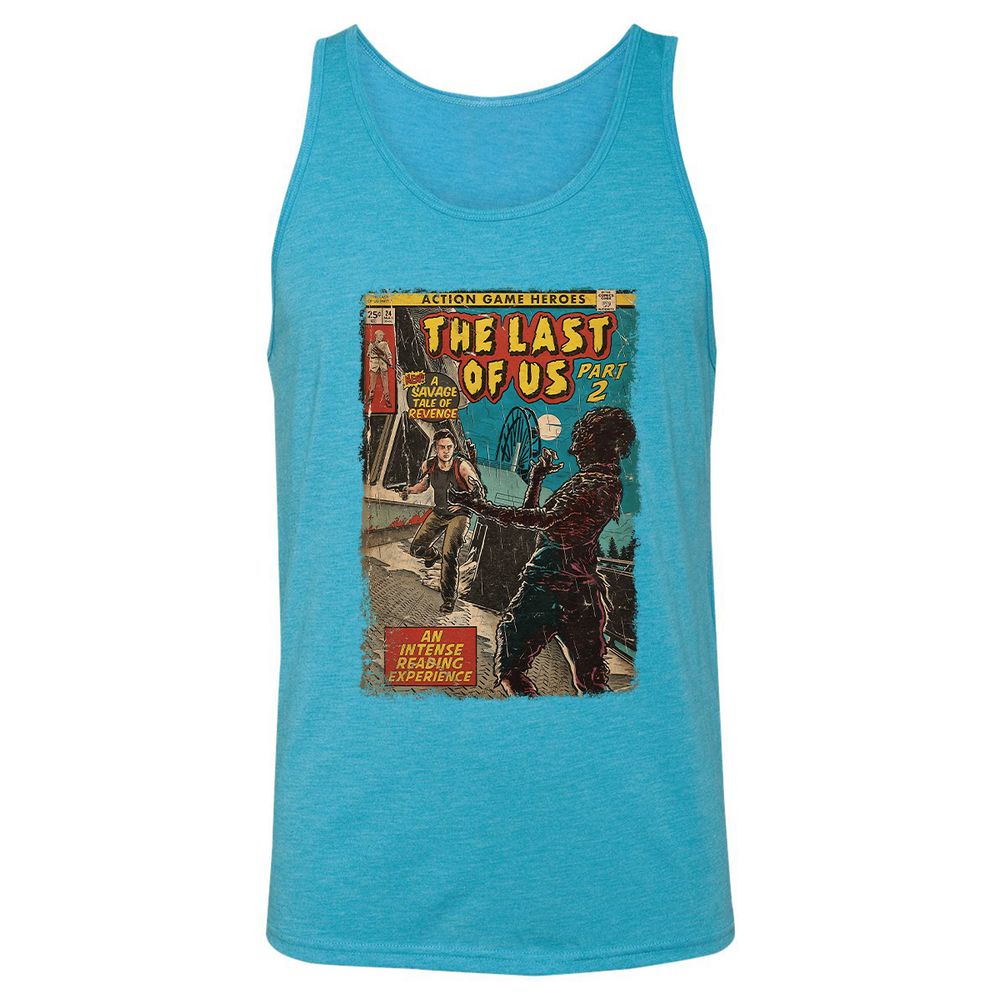 Unisex Jersey Tank - 9P1EQX39 - Aqua Triblend - 3