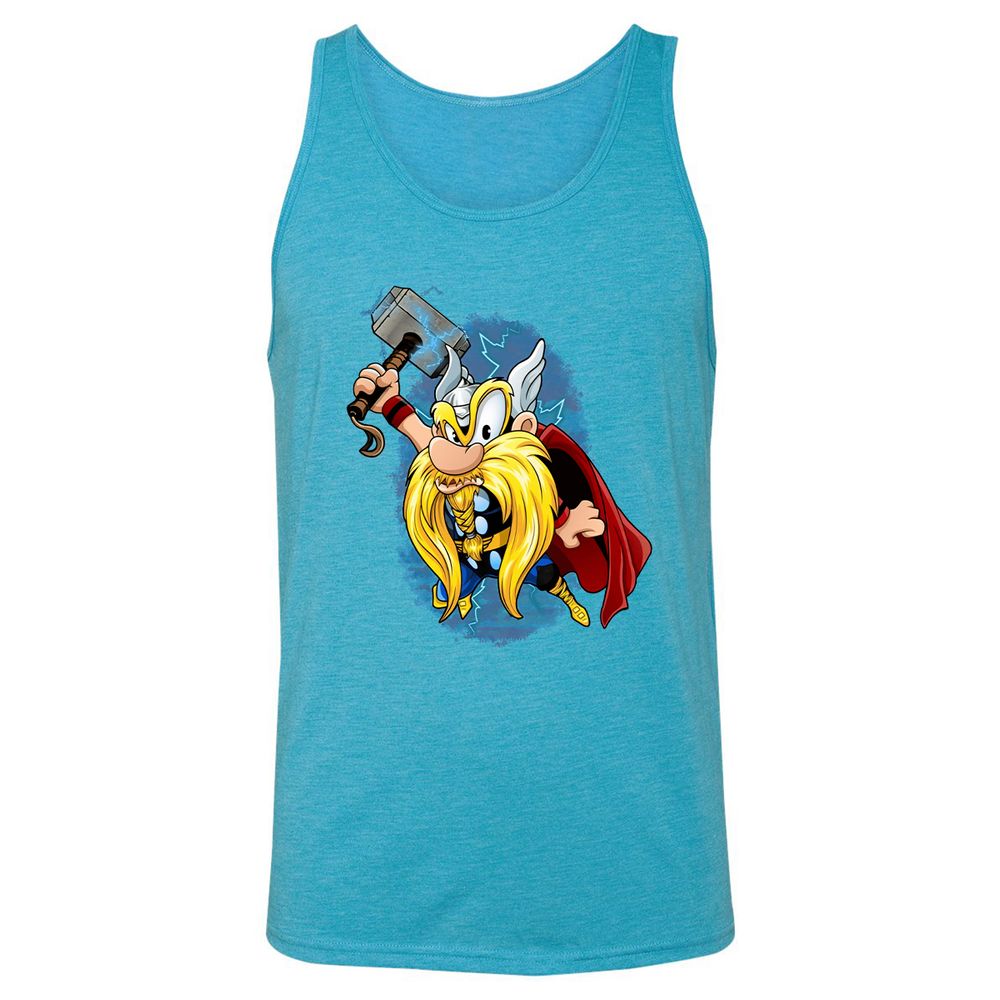 Unisex Jersey Tank - X1NXZ8KS - Aqua Triblend - 3