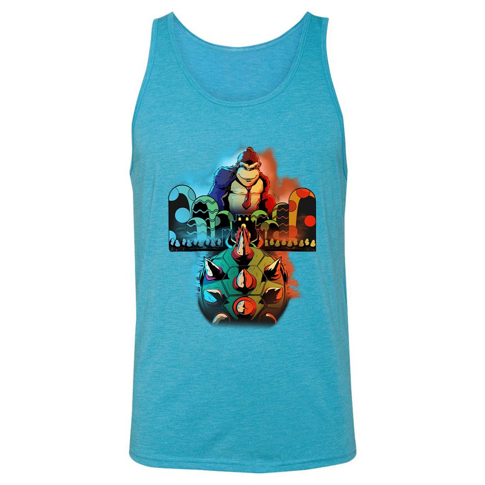 Unisex Jersey Tank - AD2JGG2H - Aqua Triblend - 3