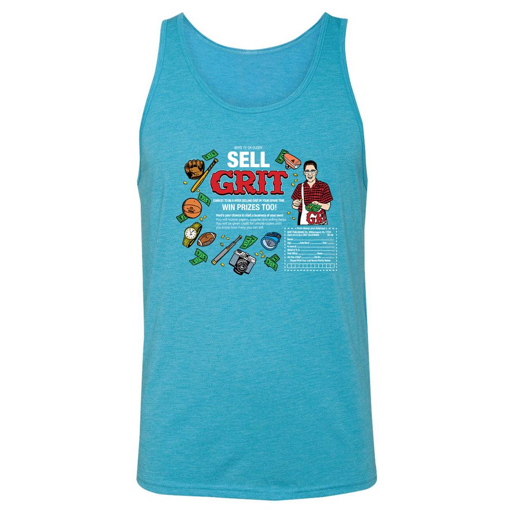 Unisex Jersey Tank - 55PXCDY7 - Aqua Triblend - 3