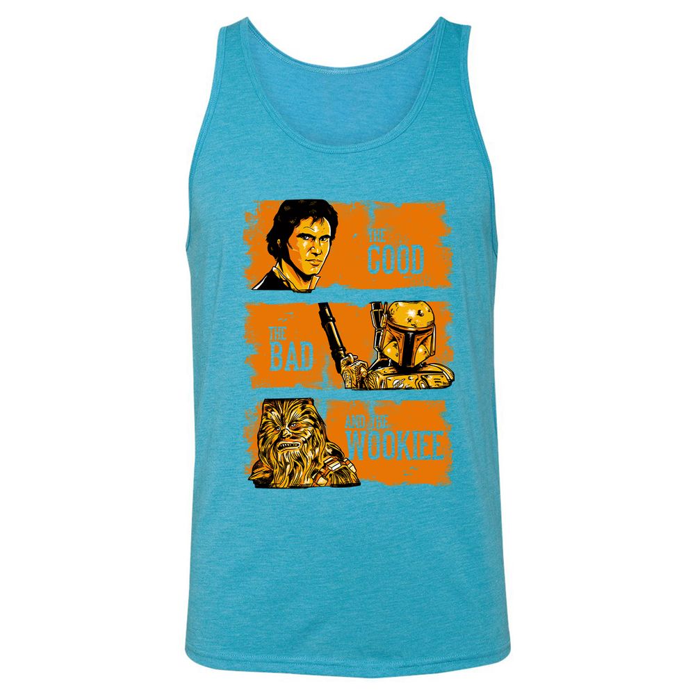 Unisex Jersey Tank - BSXJBKFQ - Aqua Triblend - 3