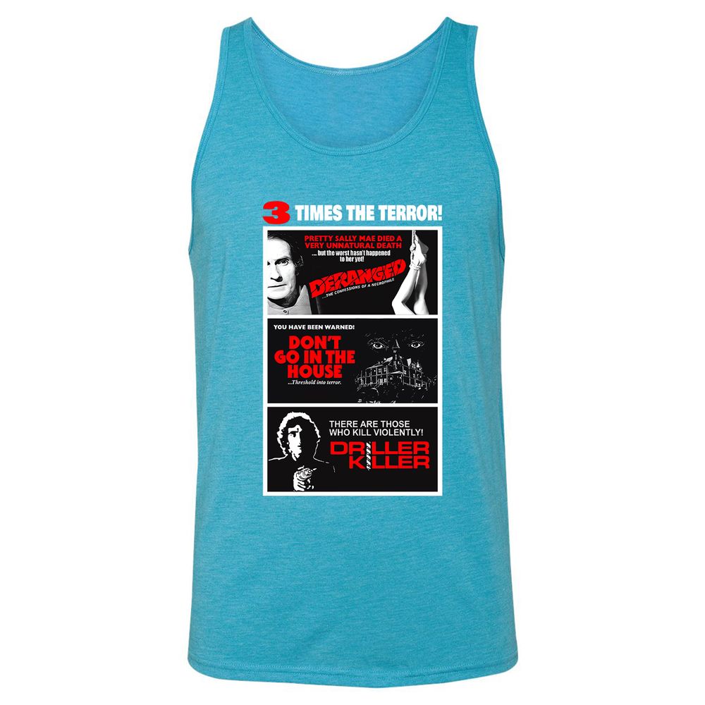 3 Times the Terror - Aqua Triblend - 3