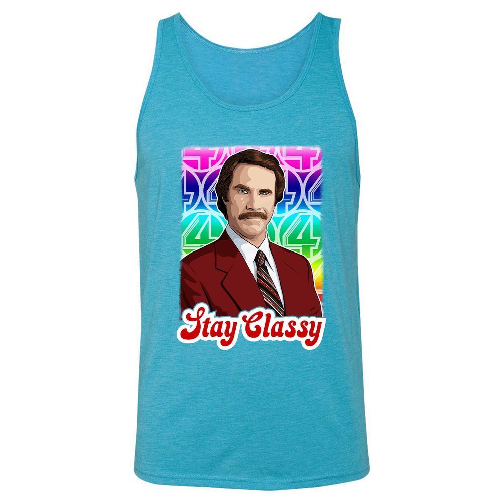 Unisex Jersey Tank - KE578HH7 - Aqua Triblend - 3