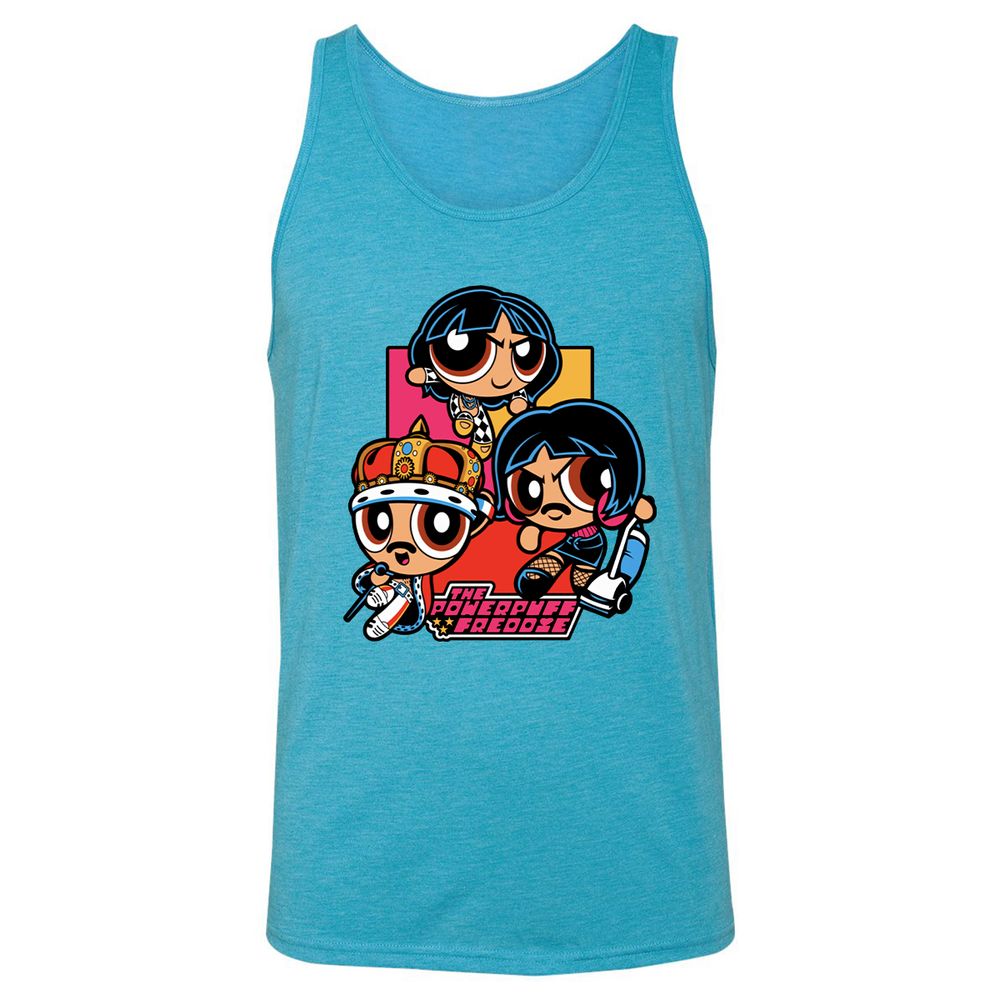 Unisex Jersey Tank - 62YYLZGQ - Aqua Triblend - 3