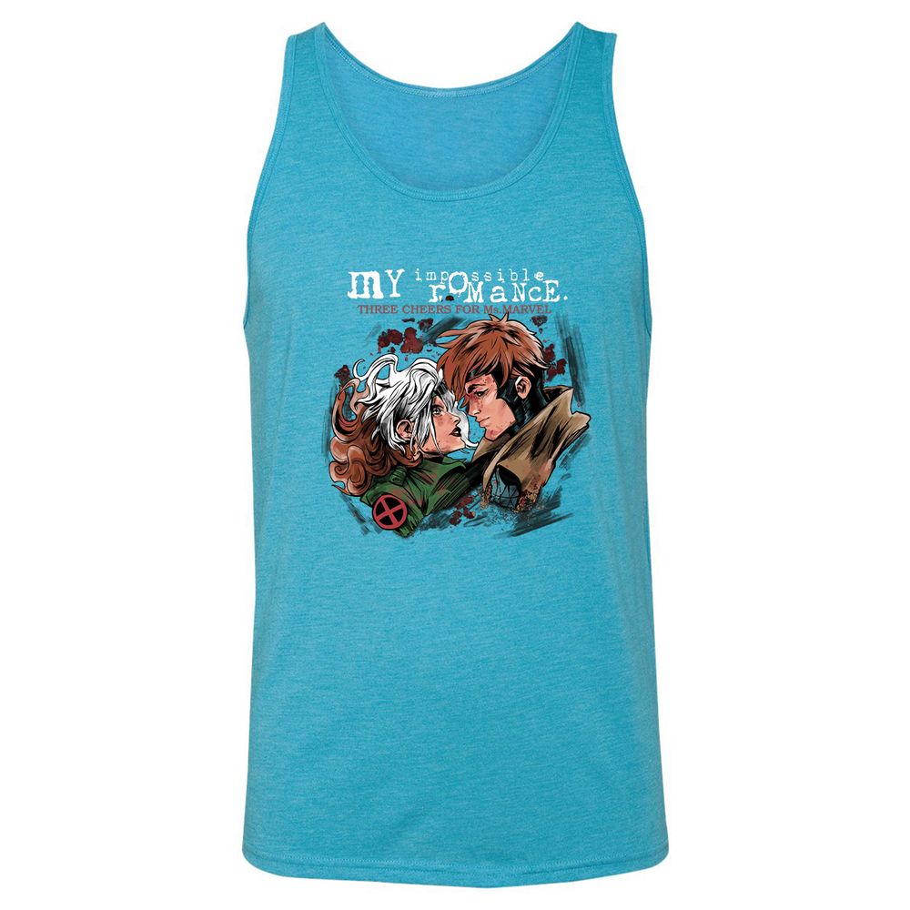 Unisex Jersey Tank - LP4DKKJ8 - Aqua Triblend - 3
