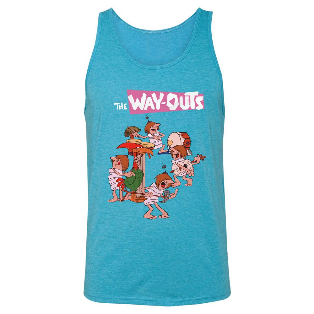 Unisex Jersey Tank - E6PXD3TC - Aqua Triblend - 3