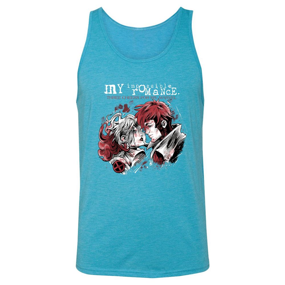 Unisex Jersey Tank - UEET3LYN - Aqua Triblend - 3