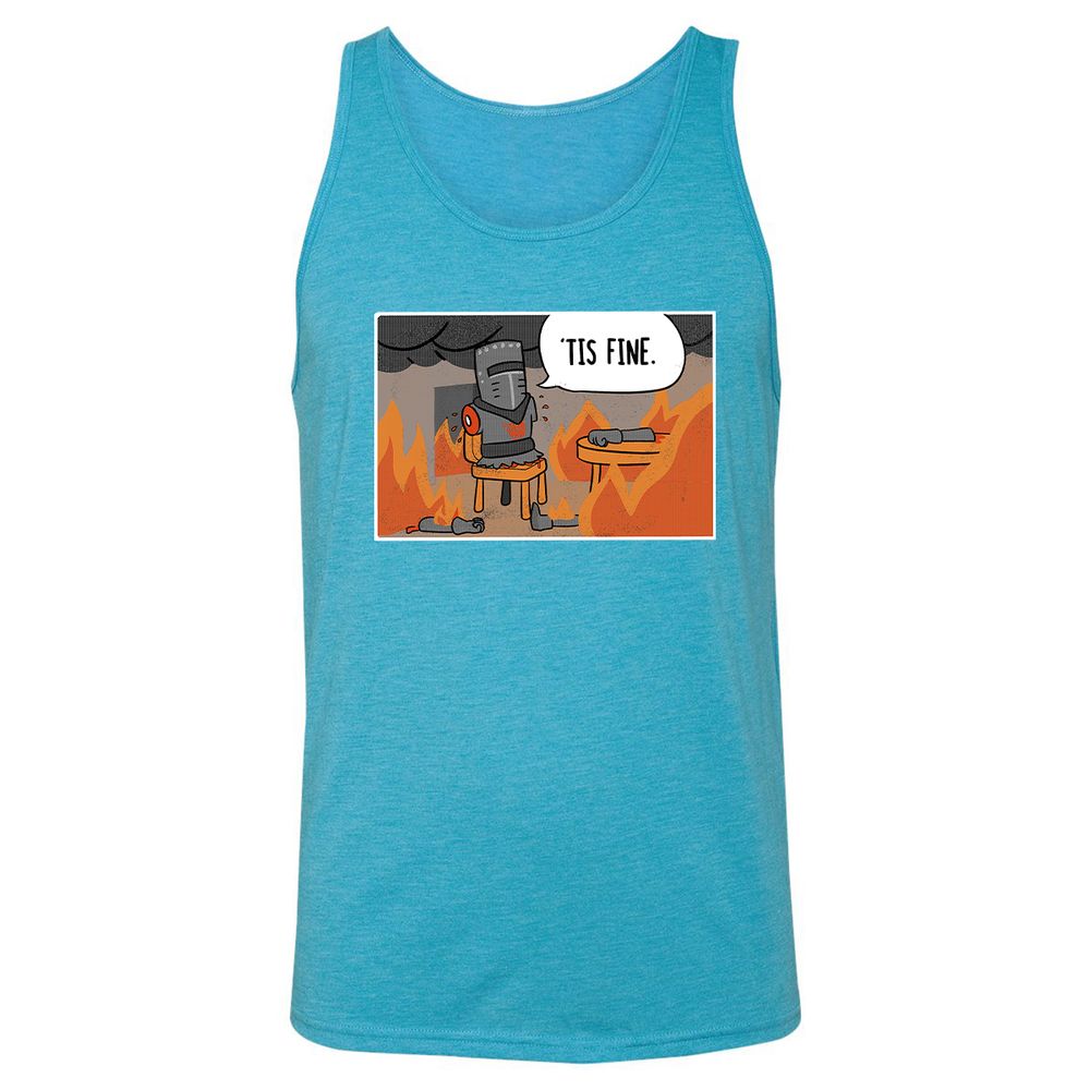 Unisex Jersey Tank - XH4UTK92 - Aqua Triblend - 3