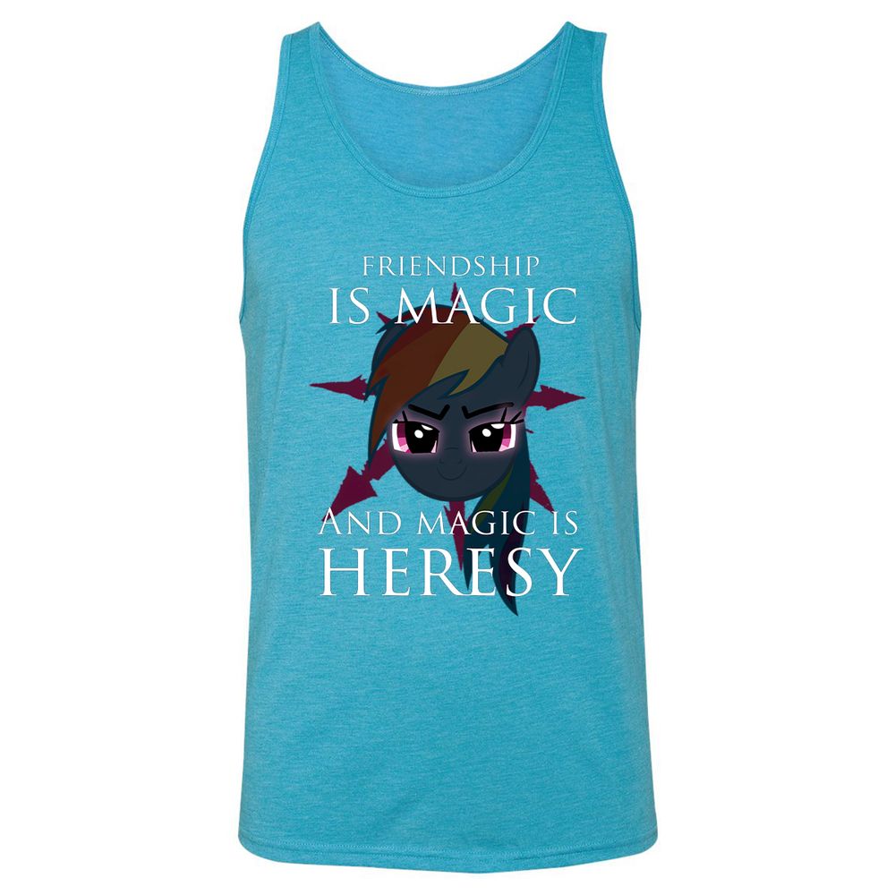 Unisex Jersey Tank - ALADYTPD - Aqua Triblend - 3