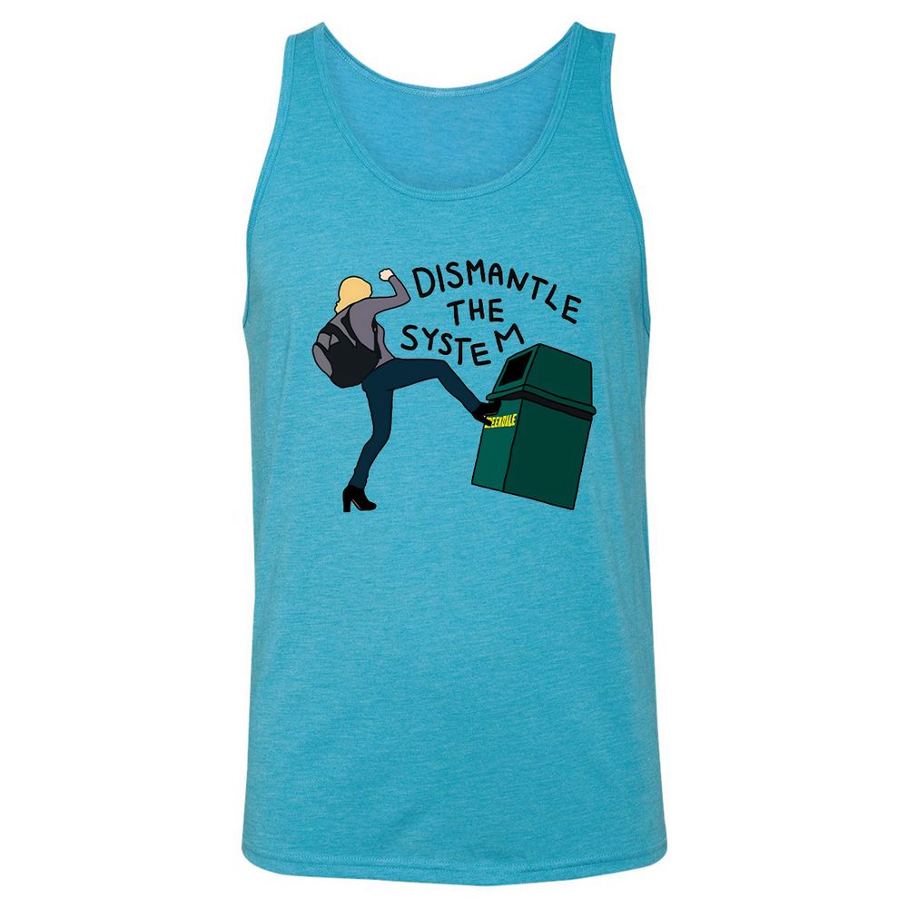 Unisex Jersey Tank - MP32CA7D - Aqua Triblend - 3