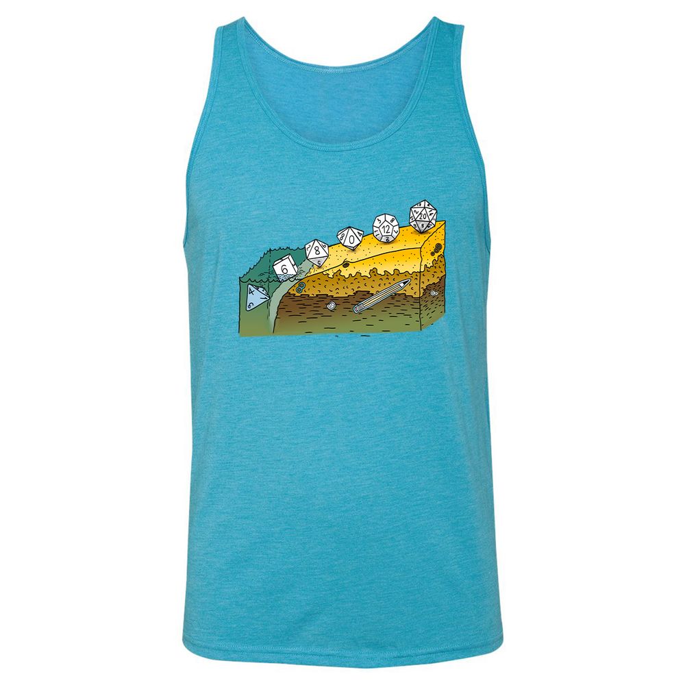 Unisex Jersey Tank - 4H9GPK85 - Aqua Triblend - 3