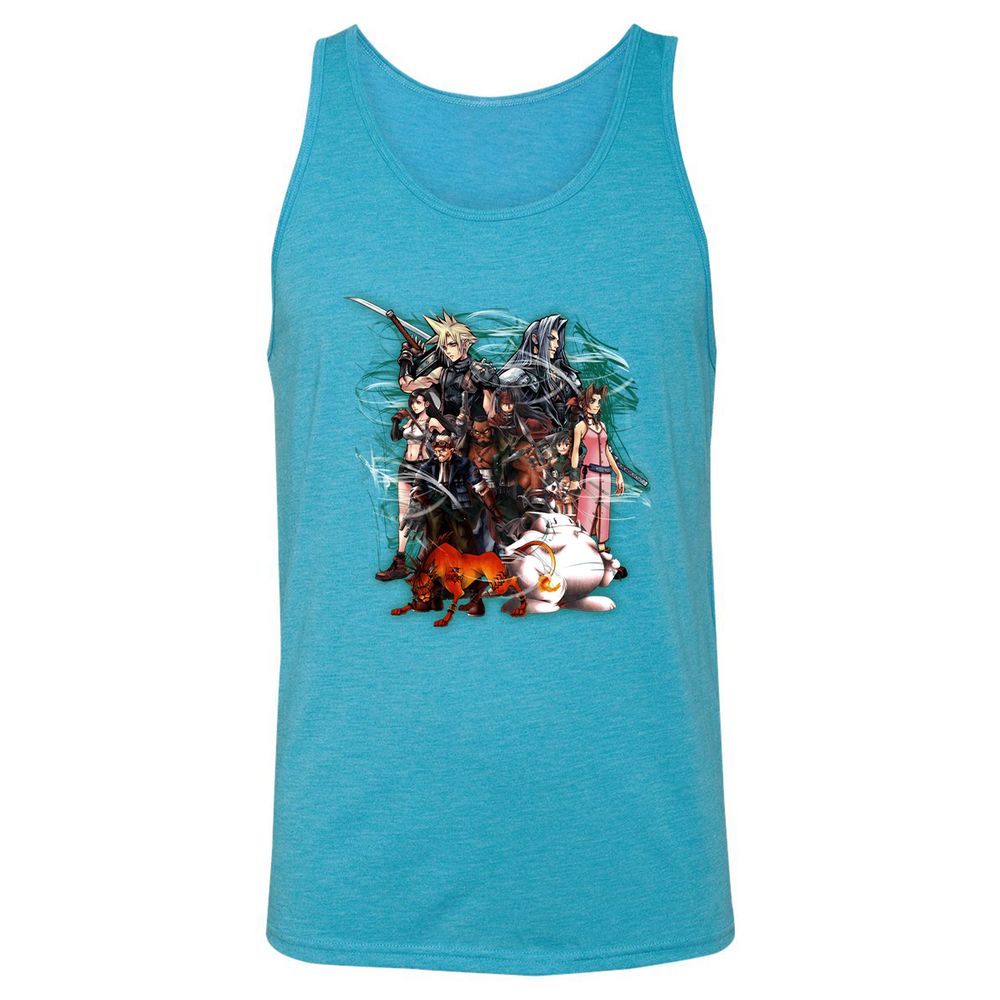Unisex Jersey Tank - RSJFBF6J - Aqua Triblend - 3