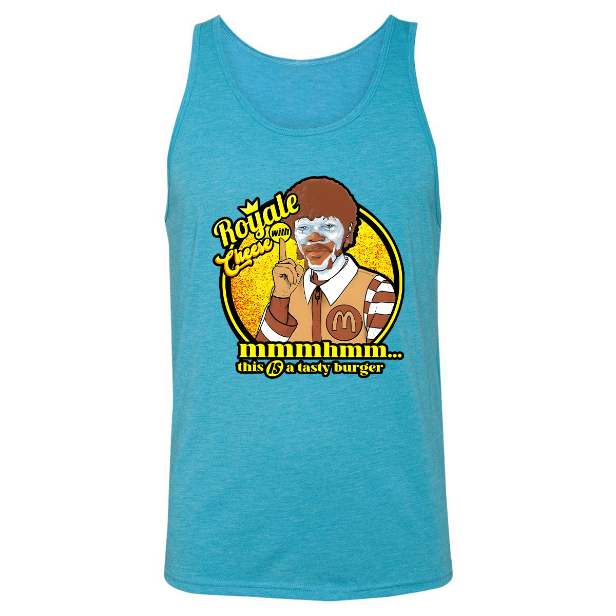 Unisex Jersey Tank - 6FX7CQV1 - Aqua Triblend - 3