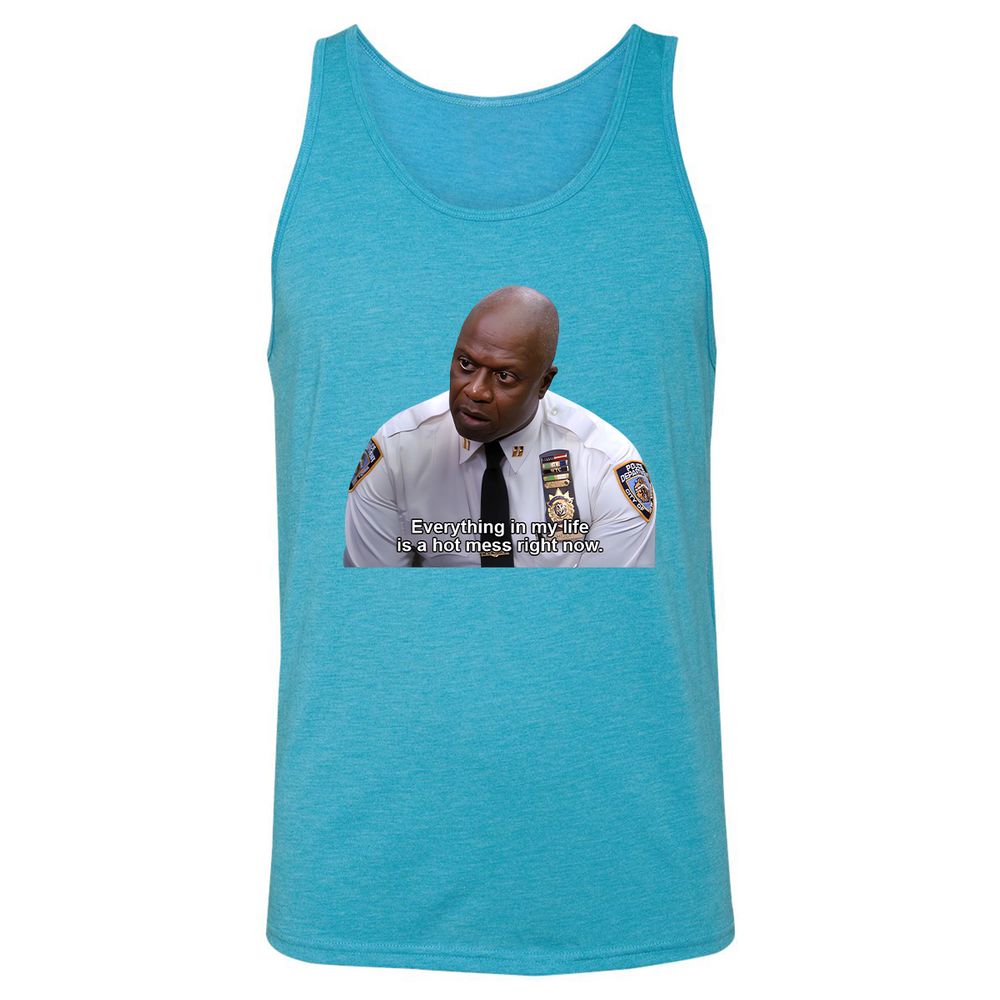 Unisex Jersey Tank - ELEBQ3GA - Aqua Triblend - 3