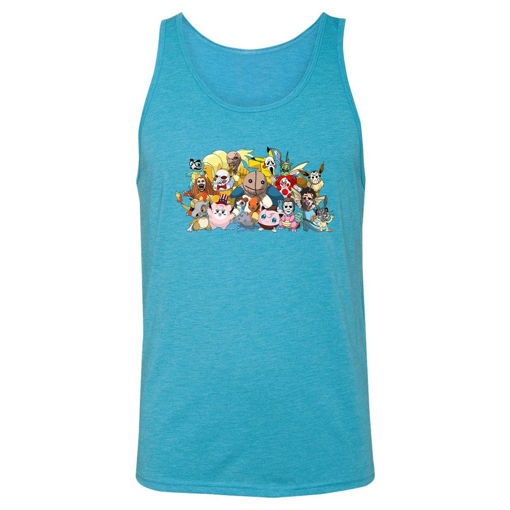 Unisex Jersey Tank - GTJJ1VW8 - Aqua Triblend - 3