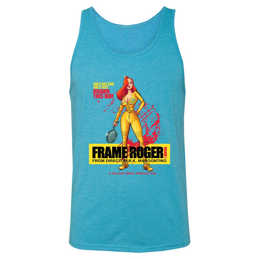 Unisex Jersey Tank - H8U9SQY5 - Aqua Triblend - 3