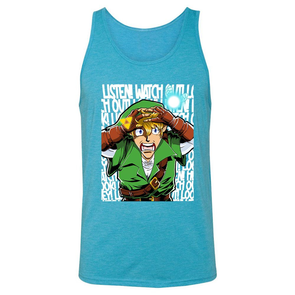 Unisex Jersey Tank - XUU3LBE5 - Aqua Triblend - 3