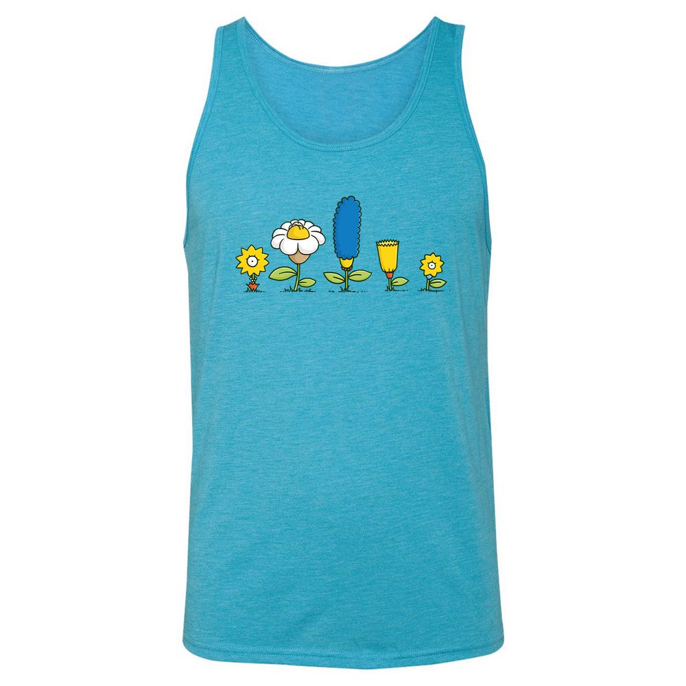 Unisex Jersey Tank - GTDTPVLX - Aqua Triblend - 3