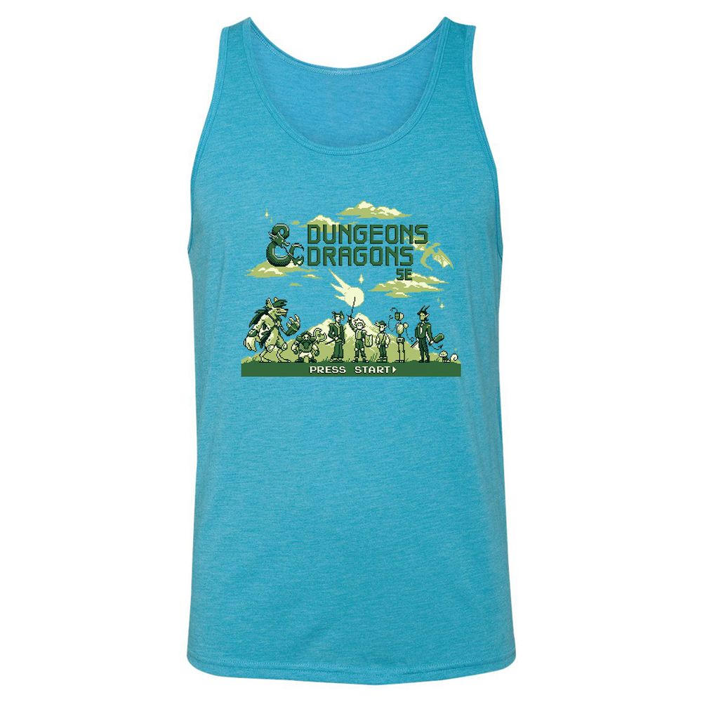 Unisex Jersey Tank - J3C2KQ4F - Aqua Triblend - 3