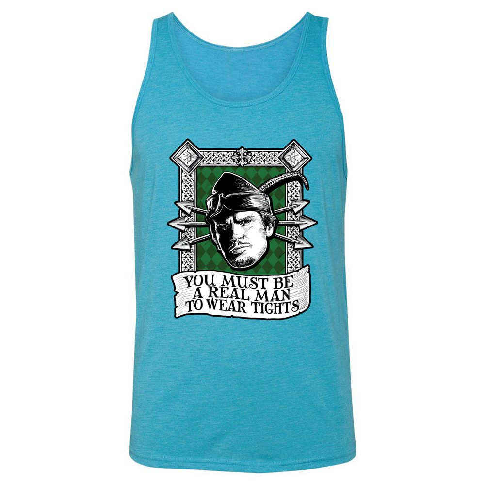 Unisex Jersey Tank - BMQEDYWQ - Aqua Triblend - 3