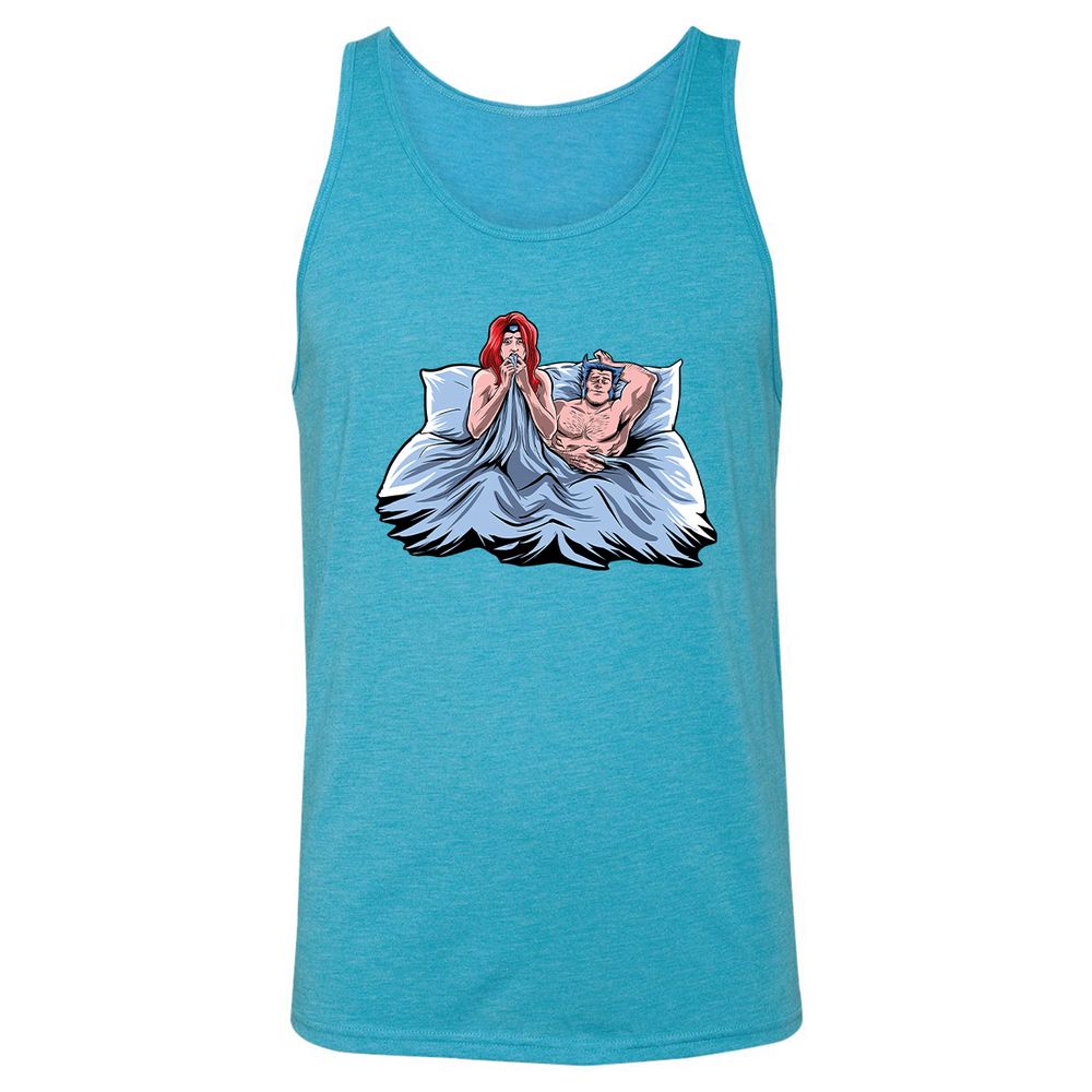 Unisex Jersey Tank - 2DTG3D4P - Aqua Triblend - 3