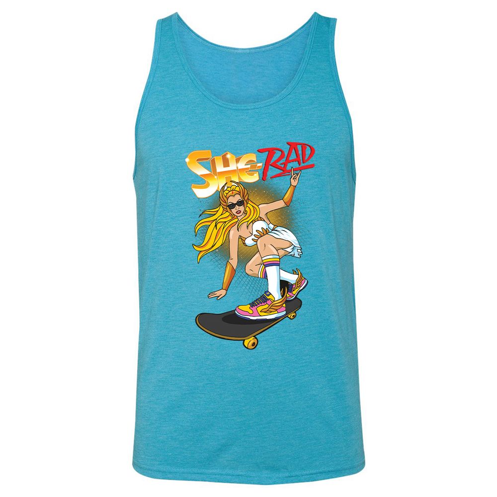 Unisex Jersey Tank - 5JLHM6FH - Aqua Triblend - 3