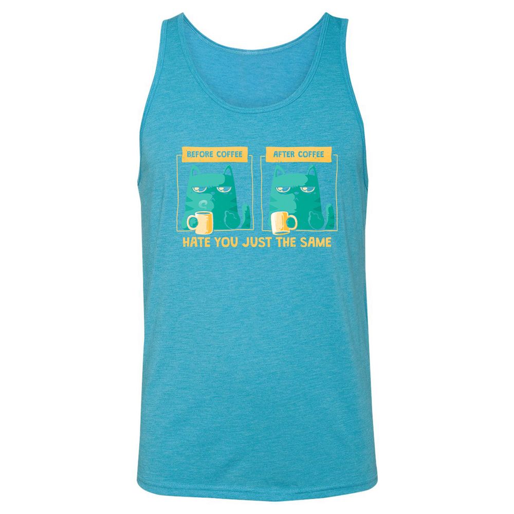 Unisex Jersey Tank - 2T1BRBCG - Aqua Triblend - 3