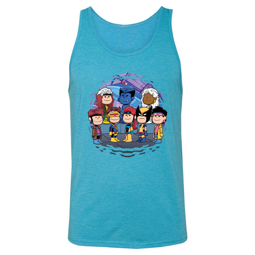 Unisex Jersey Tank - B7QNHK42 - Aqua Triblend - 3