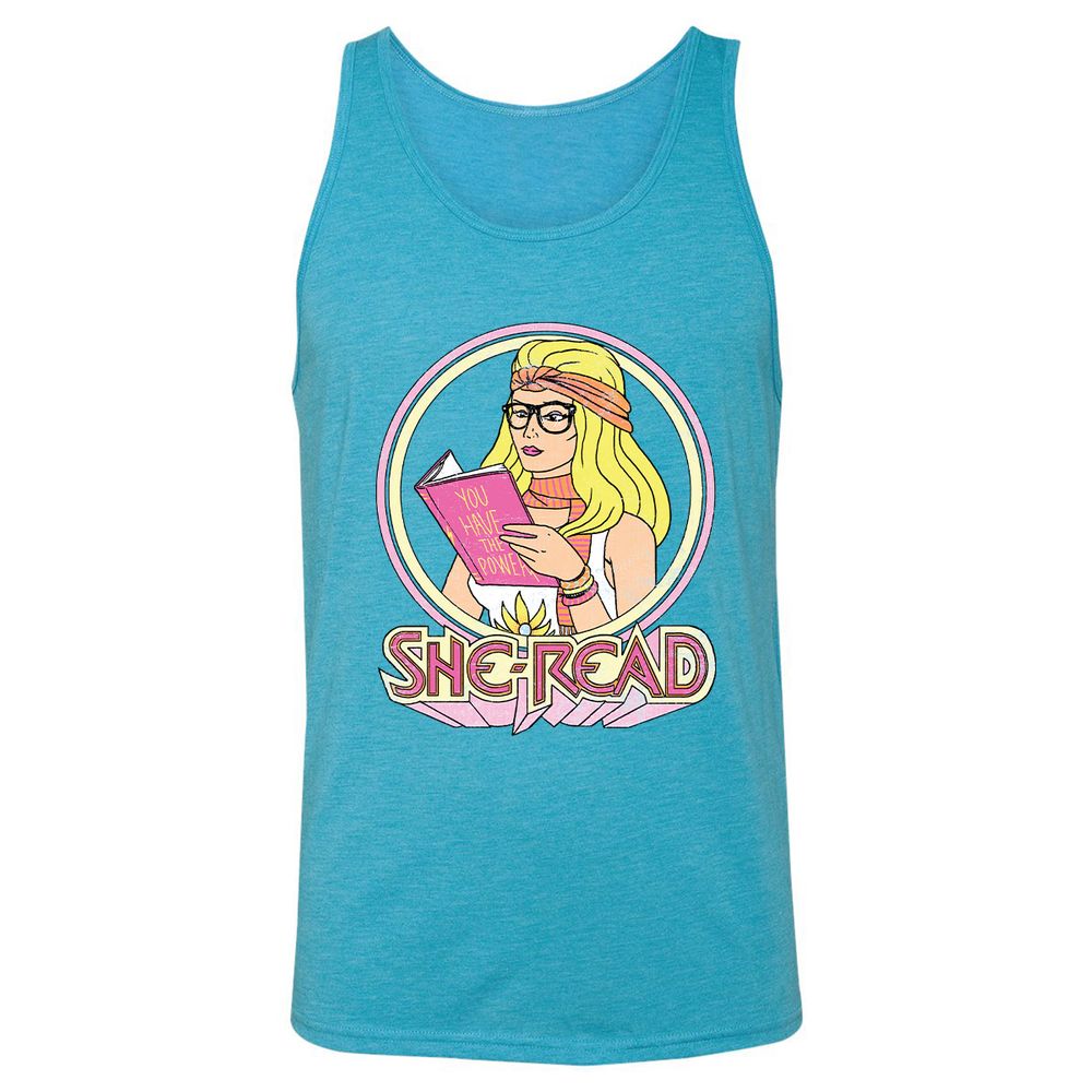 Unisex Jersey Tank - H4HVDUE5 - Aqua Triblend - 3
